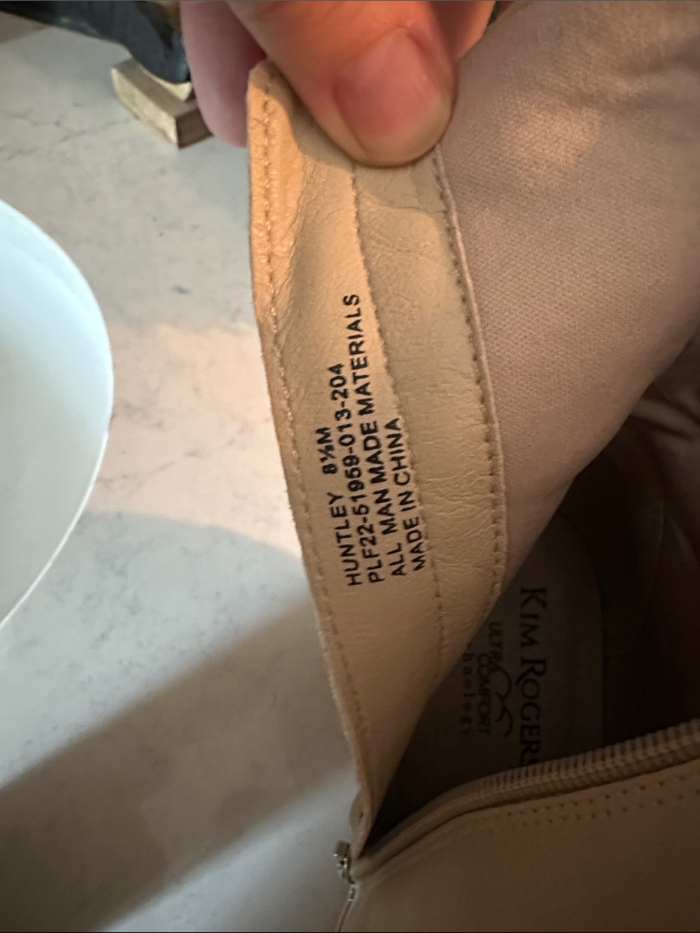 Kim Rogers Taupe Slouch Block Heel Ankle Boots - Picture 3 of 3